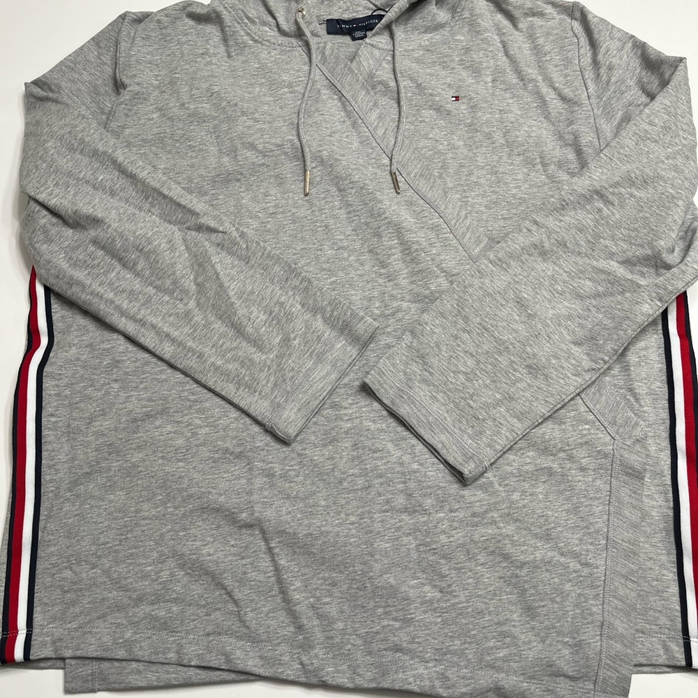 Tommy Hilfiger Women’s Gray Hooded Open Cardigan XXL EUC - Picture 8 of 15
